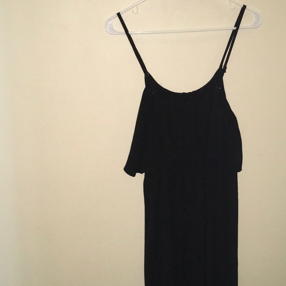Nerlerolian medium sleeveless summer dress black comfy Crepe Feel - Picture 9 of 16